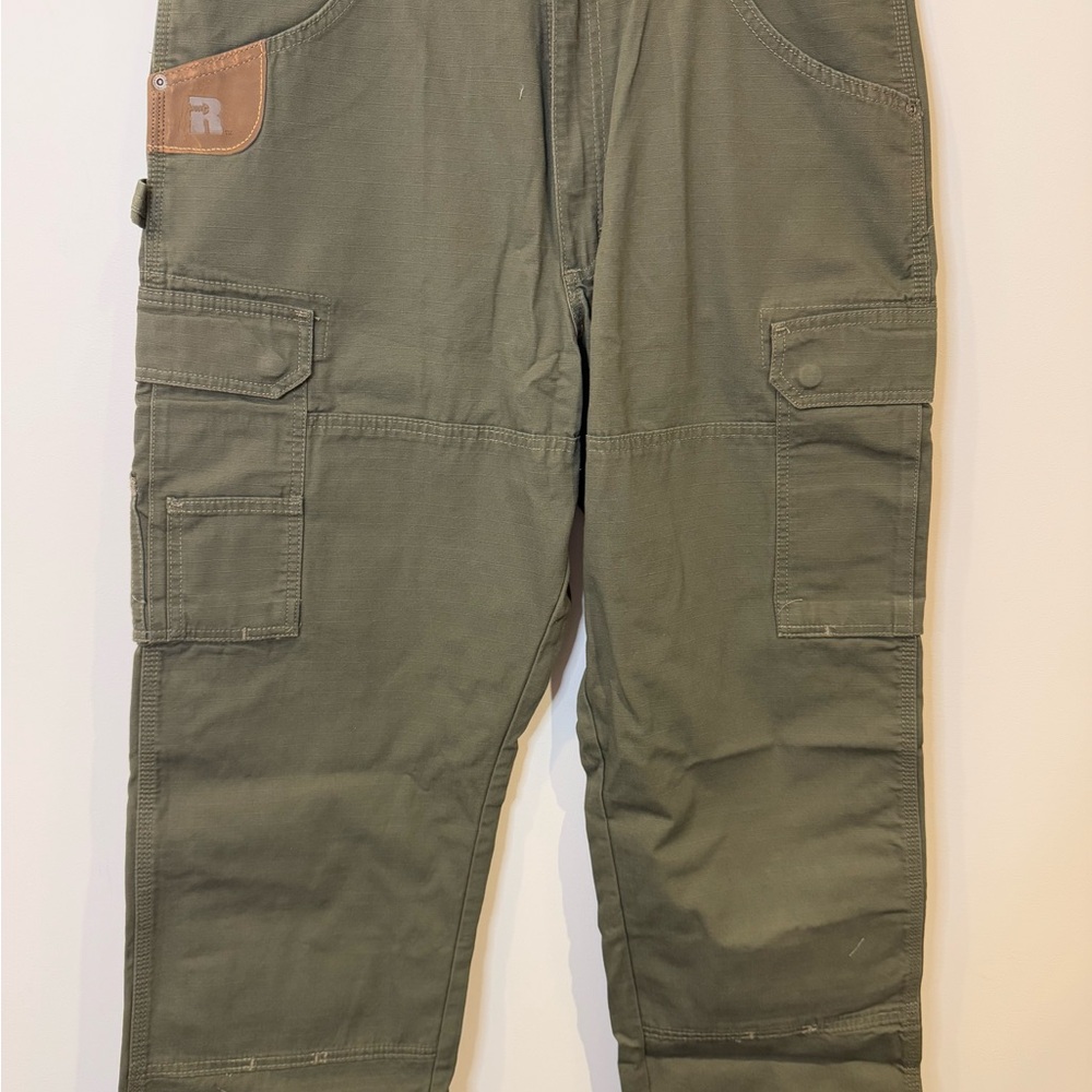 Riggs Workwear by Wrangler Rip Stop Fabric 36/34 Pants Green